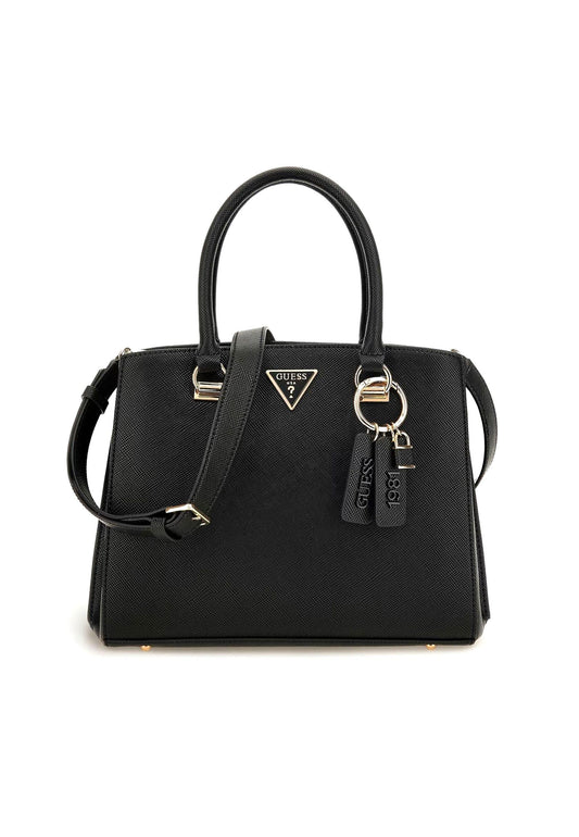 GUESS Noelle Borsa Satchel Girlfriend Black ZG787906 - Sandrini Calzature e Abbigliamento