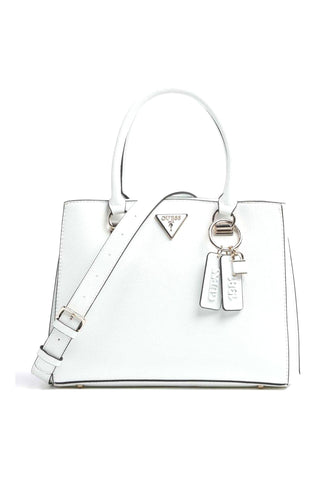 GUESS Noelle Borsa Satchel Girlfriend White ZG787906 - Sandrini Calzature e Abbigliamento