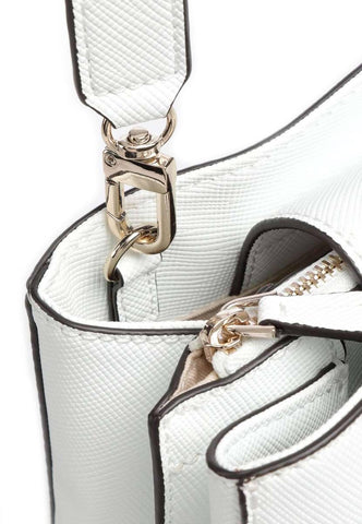 GUESS Noelle Borsa Satchel Girlfriend White ZG787906 - Sandrini Calzature e Abbigliamento