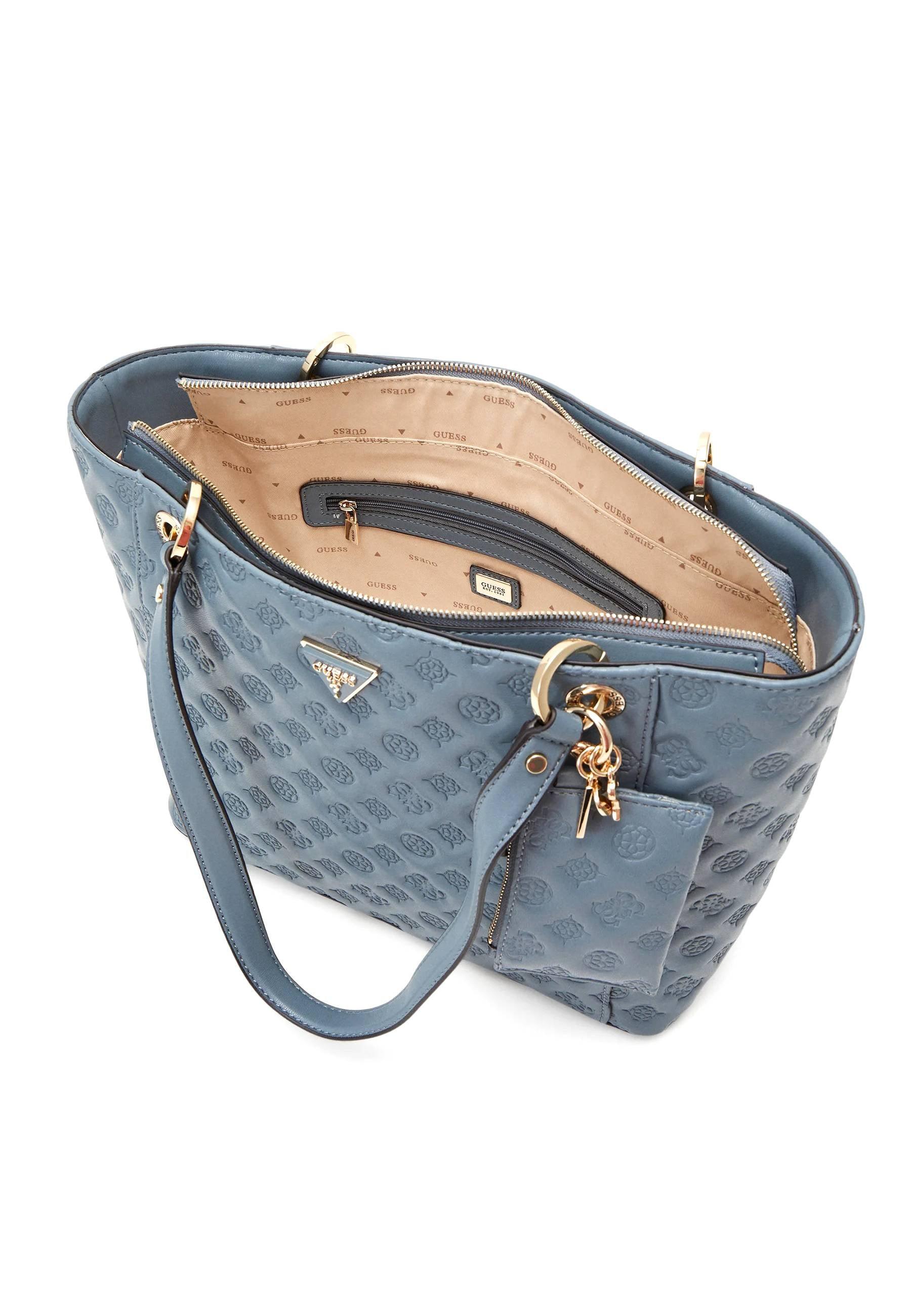 GUESS Noelle Borsa Tote Elite Azzurro Slate LF787923 - Sandrini Calzature e Abbigliamento