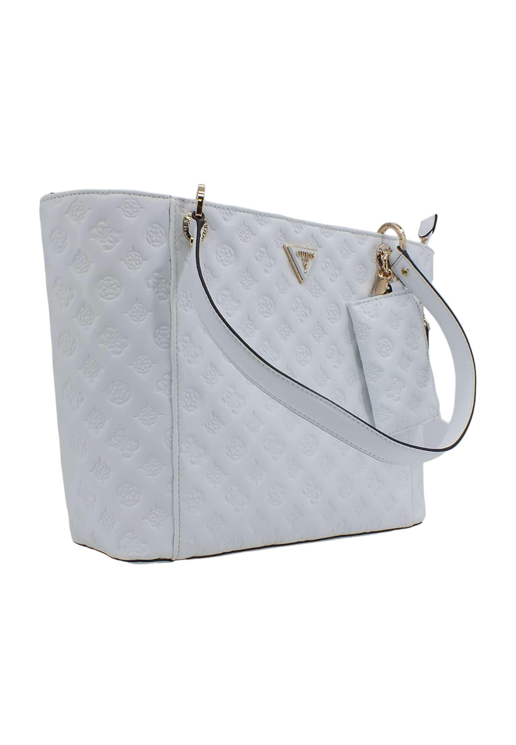 GUESS Noelle Borsa Tote Loghi White LF787923 - Sandrini Calzature e Abbigliamento