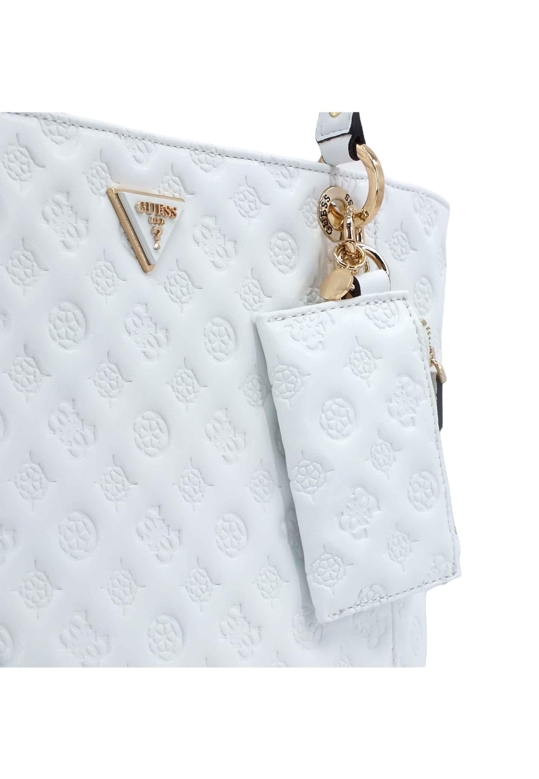 GUESS Noelle Borsa Tote Loghi White LF787923 - Sandrini Calzature e Abbigliamento