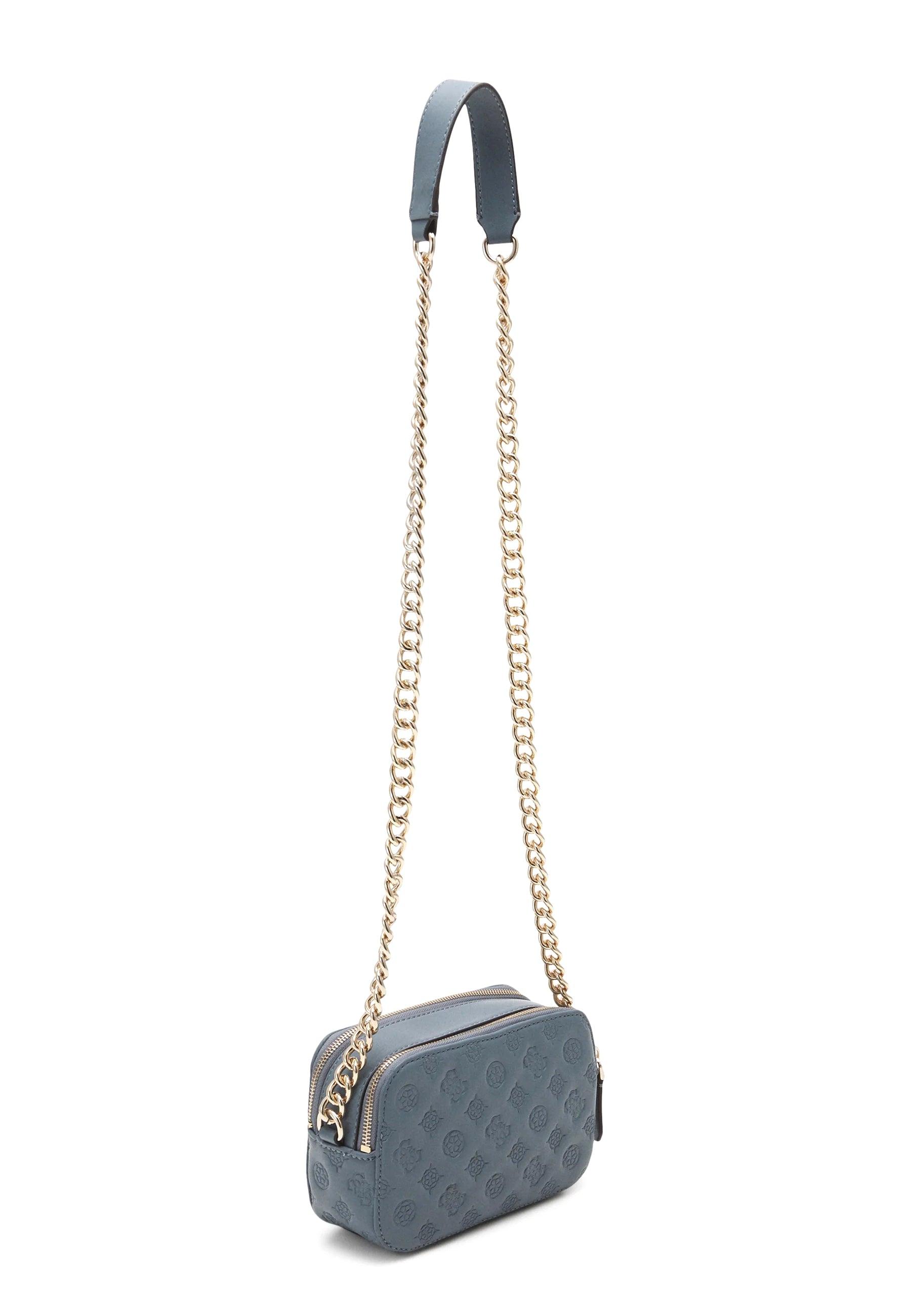 GUESS Noelle Borsa Tracolla Crossbody Azzurro Slate LF787914 - Sandrini Calzature e Abbigliamento