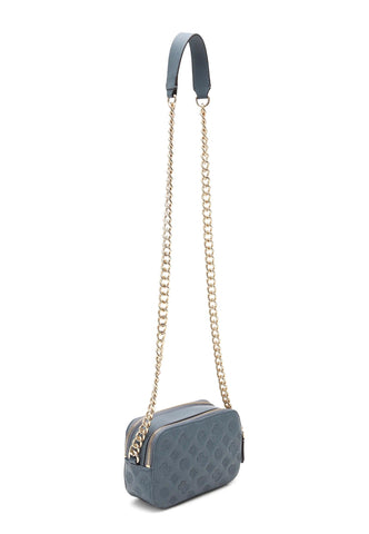 GUESS Noelle Borsa Tracolla Crossbody Azzurro Slate LF787914 - Sandrini Calzature e Abbigliamento