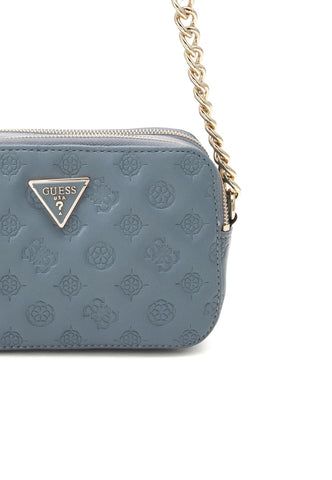 GUESS Noelle Borsa Tracolla Crossbody Azzurro Slate LF787914 - Sandrini Calzature e Abbigliamento