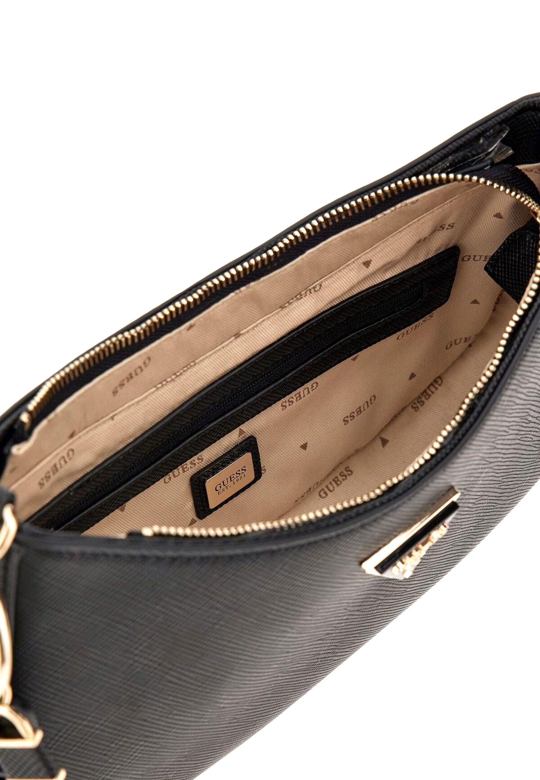 GUESS Noelle Borsa Tracolla Donna Black ZG787918 - Sandrini Calzature e Abbigliamento