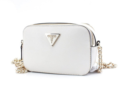 GUESS Noelle Crossbody Camera Double Zip Borsa Tracolla Ivory ZG787914 - Sandrini Calzature e Abbigliamento