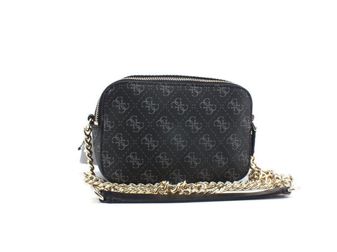 GUESS Noelle Crossbody Camera Double Zip Coal Multi KG787914 - Sandrini Calzature e Abbigliamento
