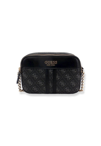 GUESS Noelle Crossbody Camera Loghi Borsa Tracolla Donna Grigio Coal Multi KG787914 - Sandrini Calzature e Abbigliamento