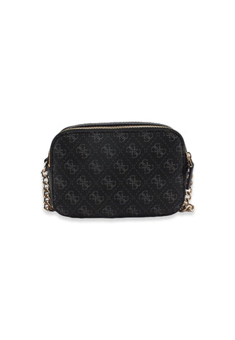 GUESS Noelle Crossbody Camera Loghi Borsa Tracolla Donna Grigio Coal Multi KG787914 - Sandrini Calzature e Abbigliamento