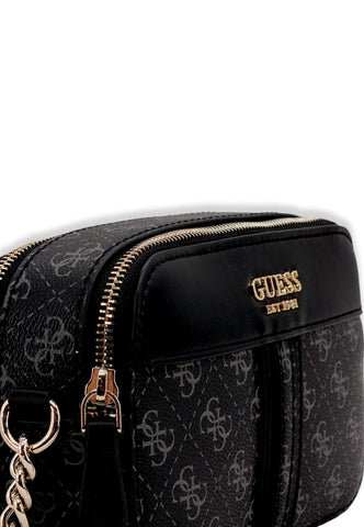 GUESS Noelle Crossbody Camera Loghi Borsa Tracolla Donna Grigio Coal Multi KG787914 - Sandrini Calzature e Abbigliamento