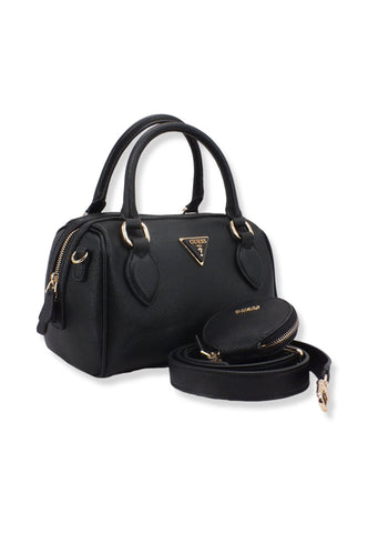 GUESS Noelle Satchel Borsa Tracolla Donna Black ZG787905 - Sandrini Calzature e Abbigliamento