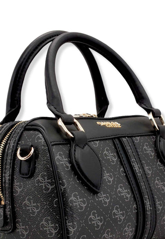 GUESS Noelle Satchel Borsa Tracolla Donna Grigio Coal Multi KG787905 - Sandrini Calzature e Abbigliamento