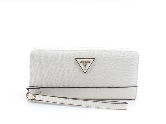 GUESS Noelle SLG Portafoglio Large Zip Ivory ZG787946 - Sandrini Calzature e Abbigliamento