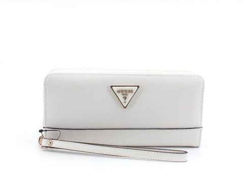 GUESS Noelle SLG Portafoglio Large Zip Ivory ZG787946 - Sandrini Calzature e Abbigliamento