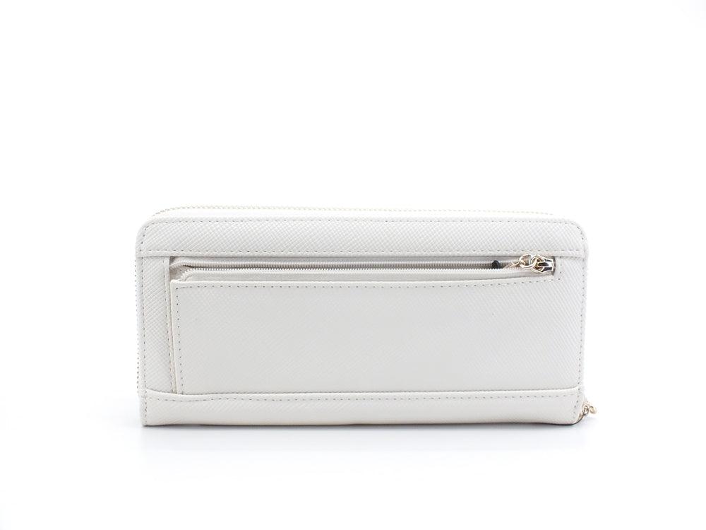 GUESS Noelle SLG Portafoglio Large Zip Ivory ZG787946 - Sandrini Calzature e Abbigliamento