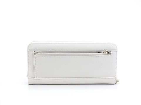 GUESS Noelle SLG Portafoglio Large Zip Ivory ZG787946 - Sandrini Calzature e Abbigliamento