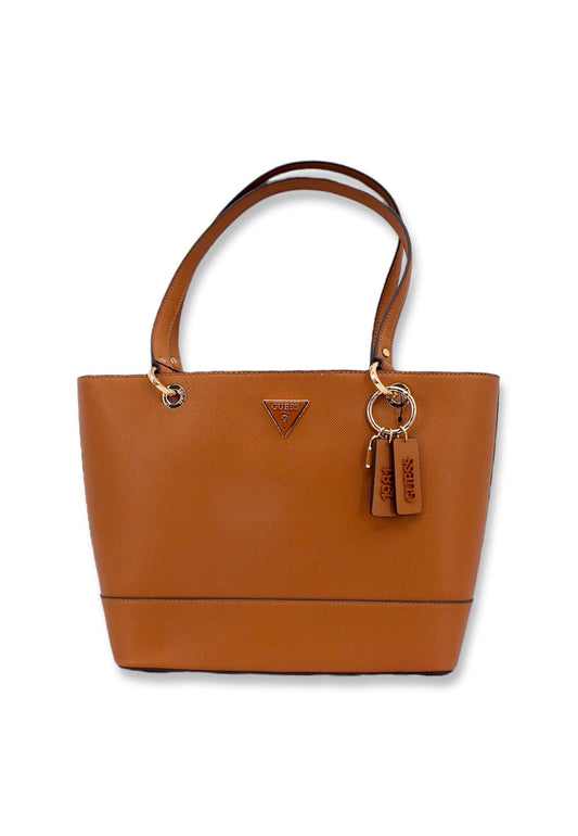 GUESS Noelle Tote Elite Borsa Donna Marrone Light Cognac ZG787923 - Sandrini Calzature e Abbigliamento