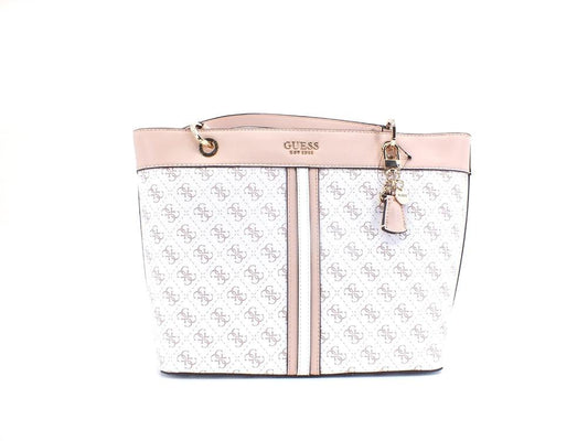 GUESS Noelle Tote Elite Borsa Loghi Printed White Multi KG787923 - Sandrini Calzature e Abbigliamento