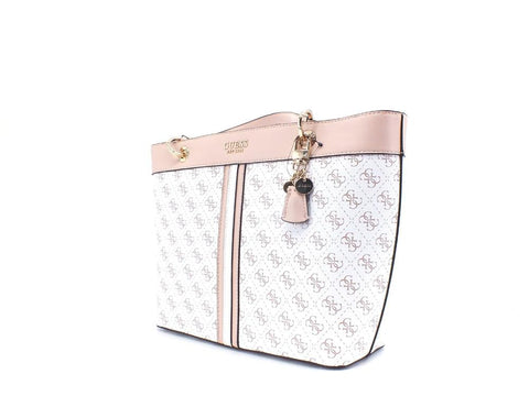 GUESS Noelle Tote Elite Borsa Loghi Printed White Multi KG787923 - Sandrini Calzature e Abbigliamento
