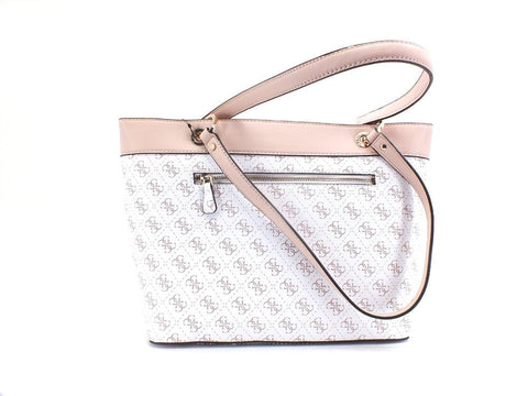 GUESS Noelle Tote Elite Borsa Loghi Printed White Multi KG787923 - Sandrini Calzature e Abbigliamento