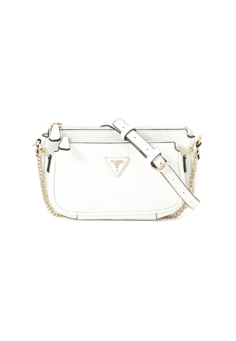 GUESS Noelle Tracolla Crossbody Double Pouch White ZG787971 - Sandrini Calzature e Abbigliamento
