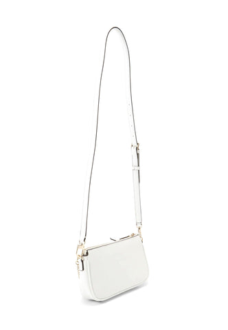 GUESS Noelle Tracolla Crossbody Double Pouch White ZG787971 - Sandrini Calzature e Abbigliamento
