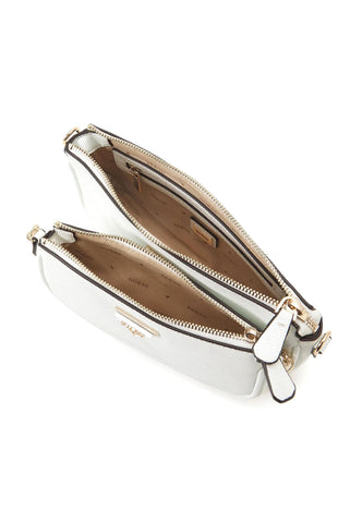 GUESS Noelle Tracolla Crossbody Double Pouch White ZG787971 - Sandrini Calzature e Abbigliamento
