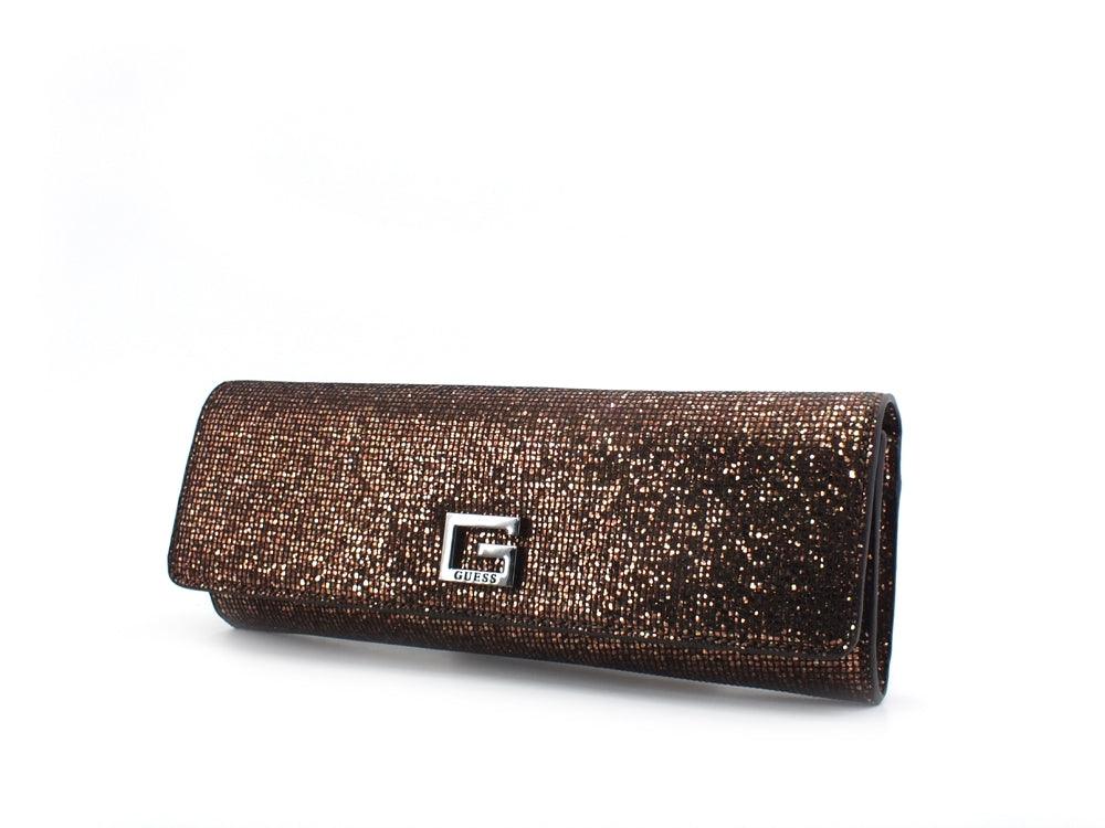GUESS Pixi Mini Pochette Strass Bronze VM788473 - Sandrini Calzature e Abbigliamento
