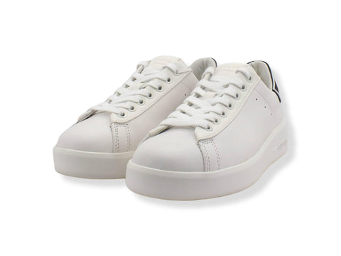GUESS Platform Lthr Retro Black Sneaker Donna White FL6RKELEA12 - Sandrini Calzature e Abbigliamento