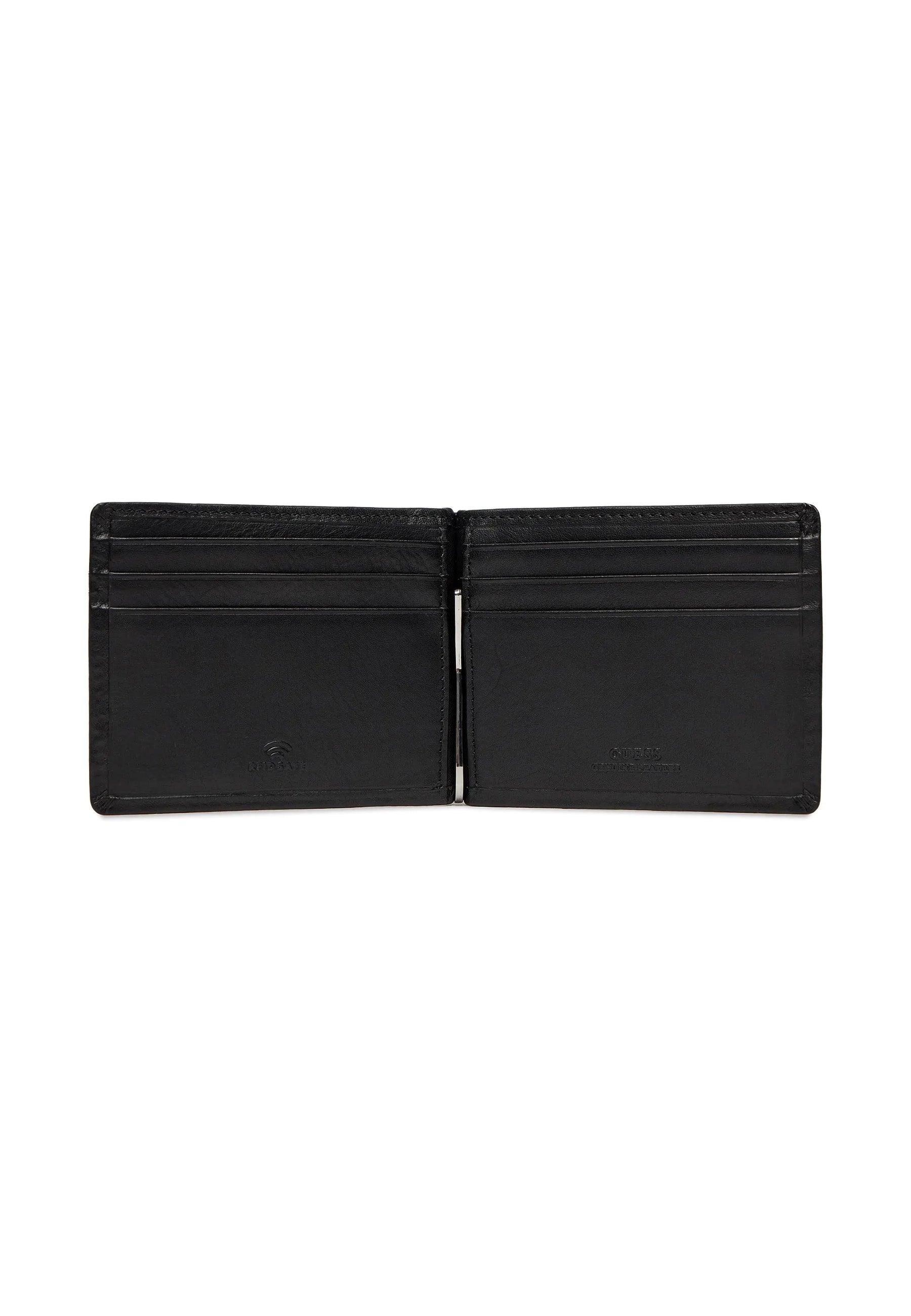 GUESS Portafoglio Portatessere Uomo Black SMNEBRLEA23 - Sandrini Calzature e Abbigliamento