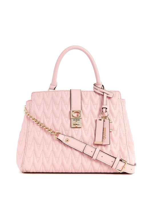 GUESS Regilla Borsa Satchel Girlfriend Pale Rose QG876206 - Sandrini Calzature e Abbigliamento