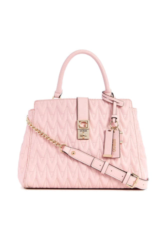 GUESS Regilla Borsa Satchel Girlfriend Pale Rose QG876206 - Sandrini Calzature e Abbigliamento