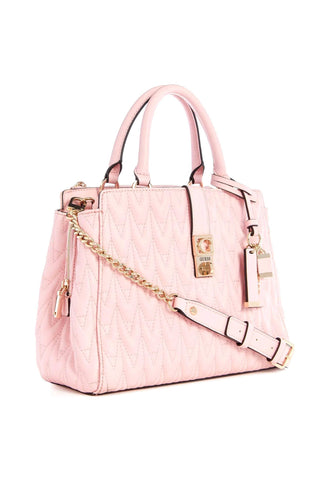 GUESS Regilla Borsa Satchel Girlfriend Pale Rose QG876206 - Sandrini Calzature e Abbigliamento
