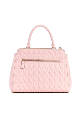 GUESS Regilla Borsa Satchel Girlfriend Pale Rose QG876206 - Sandrini Calzature e Abbigliamento
