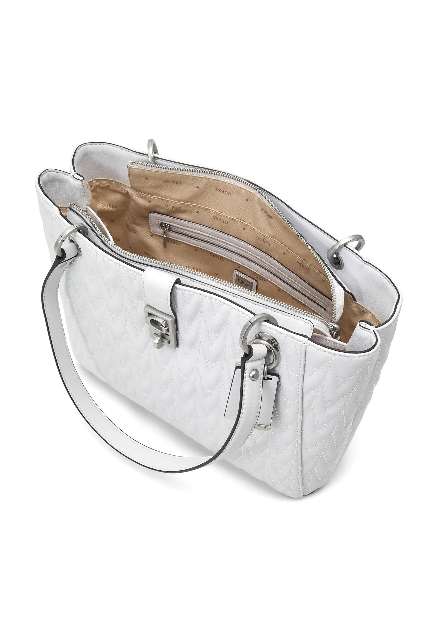 GUESS Regilla Borsa Tote White QO876223 - Sandrini Calzature e Abbigliamento