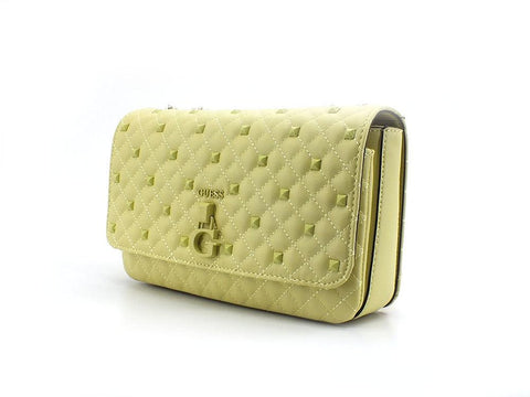 GUESS Rue Rose Borsa Crossbody Flap Giallo Light Lime QP848721 - Sandrini Calzature e Abbigliamento