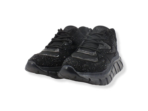 GUESS Running Strass Mesh Sneaker Donna Black FL7CLAESU12 - Sandrini Calzature e Abbigliamento