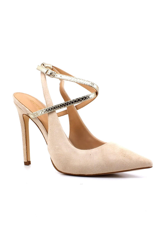 GUESS Sandalo Chanel Donna Platino Beige FL5AMZSUE03 - Sandrini Calzature e Abbigliamento