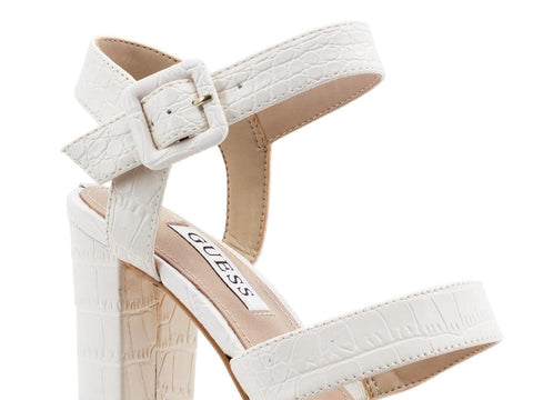 GUESS Sandalo Plateau Tacco Cream FL6RY2PEL03 - Sandrini Calzature e Abbigliamento
