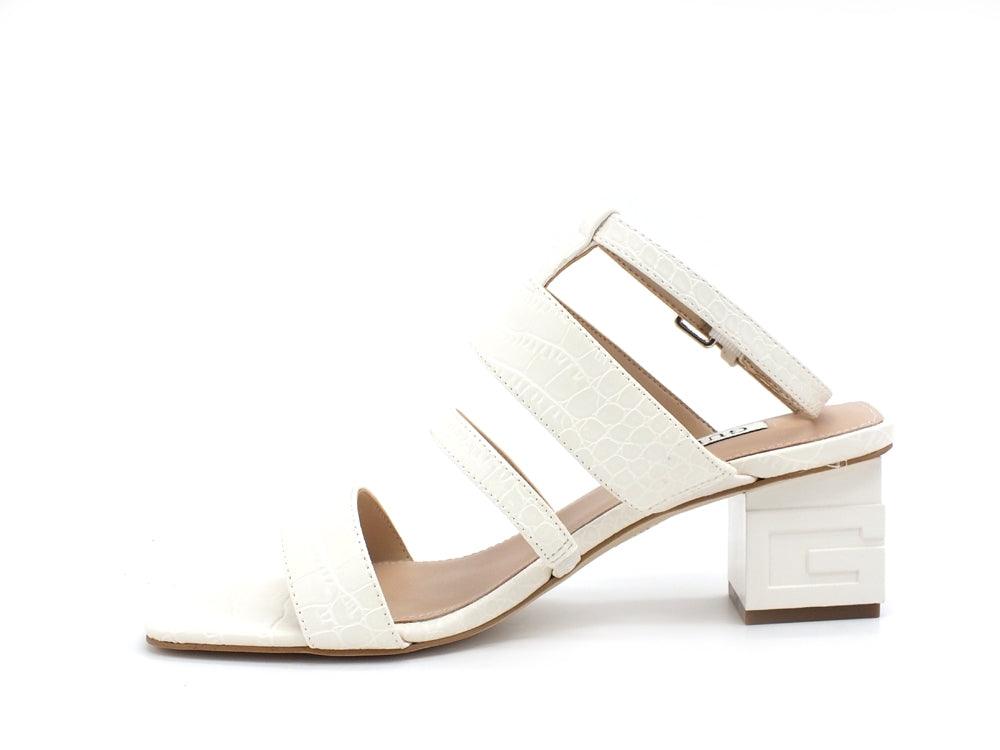 GUESS Sandalo Stampa Tacco Cream FL6ML2PEL03 - Sandrini Calzature e Abbigliamento