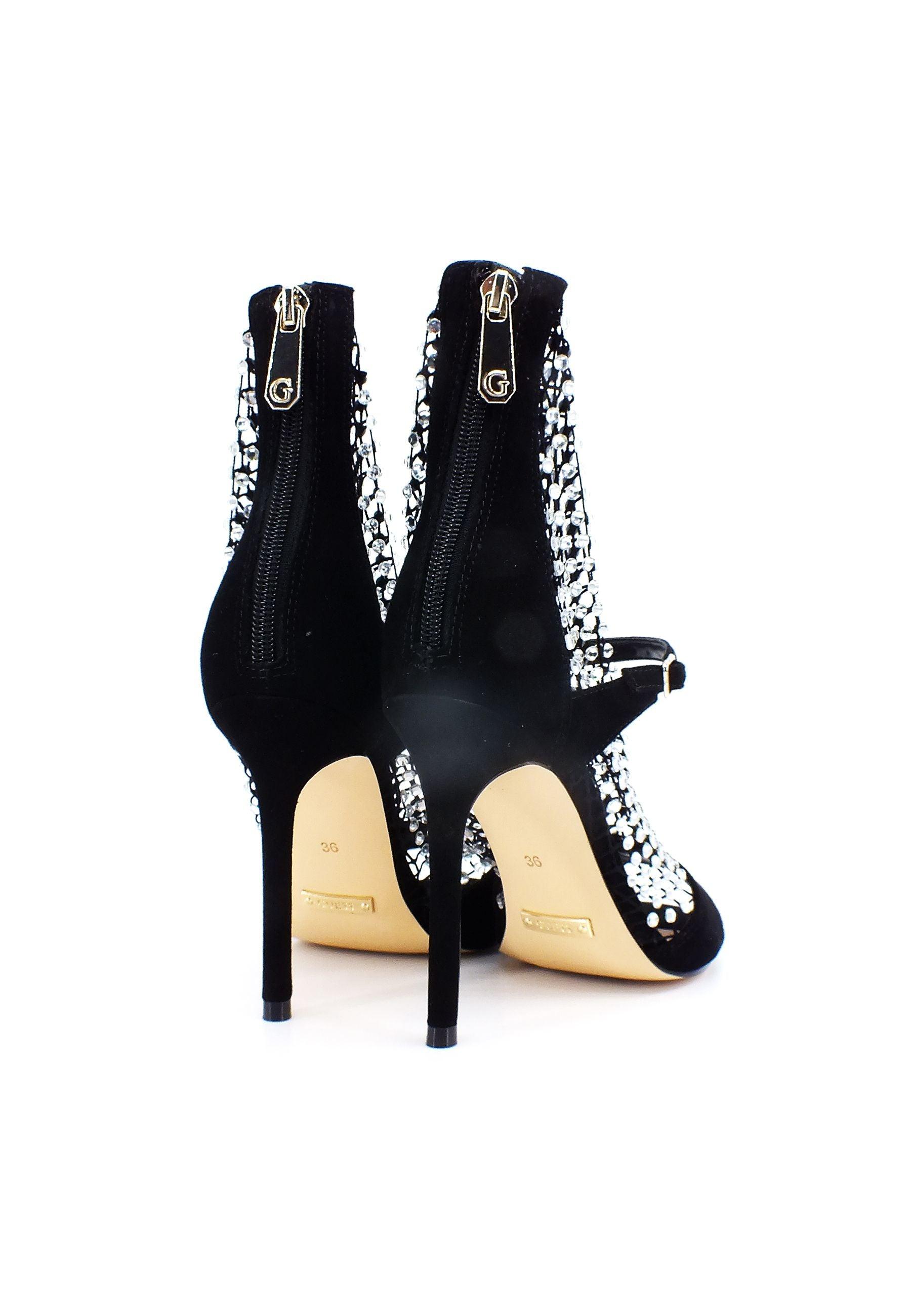 Scopri GUESS Sandalo Strass Donna Black FL5DYNFAB10 al miglior