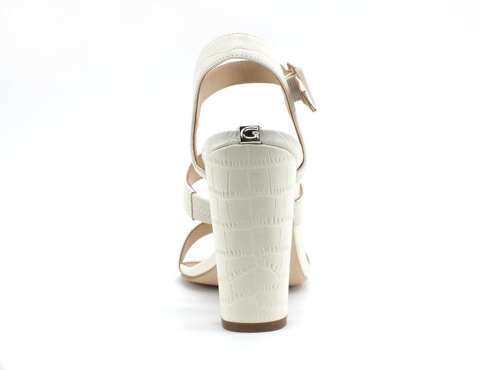 GUESS Sandalo Tacco Alto Stampa Cocco Cream FL6MLDPEL03 - Sandrini Calzature e Abbigliamento