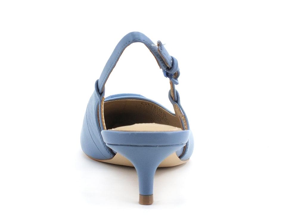 GUESS Sandalo Tacco Basso Punta Logo Blue FL5JESLEA05 - Sandrini Calzature e Abbigliamento