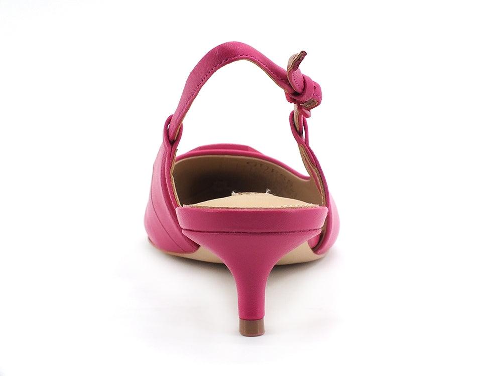 GUESS Sandalo Tacco Basso Punta Logo Pink FL5JESLEA05 - Sandrini Calzature e Abbigliamento