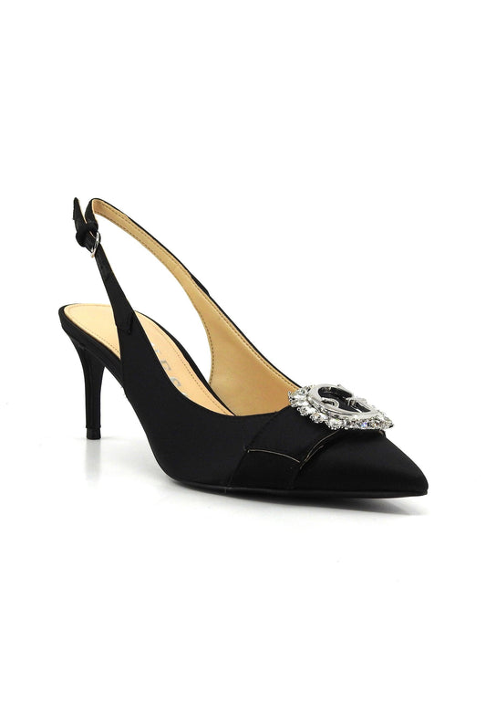 GUESS Sandalo Tacco Donna Black FLJBRASAT05 - Sandrini Calzature e Abbigliamento
