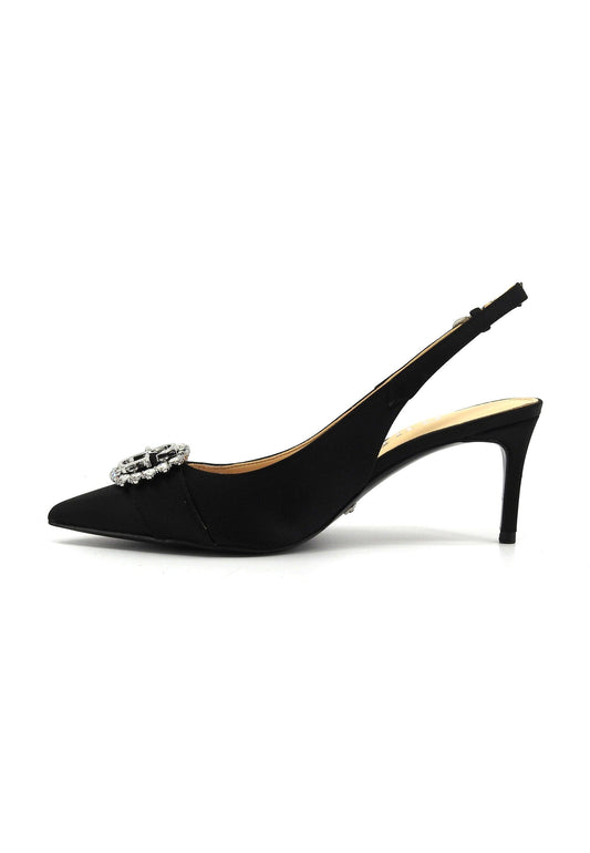 GUESS Sandalo Tacco Donna Black FLJBRASAT05 - Sandrini Calzature e Abbigliamento