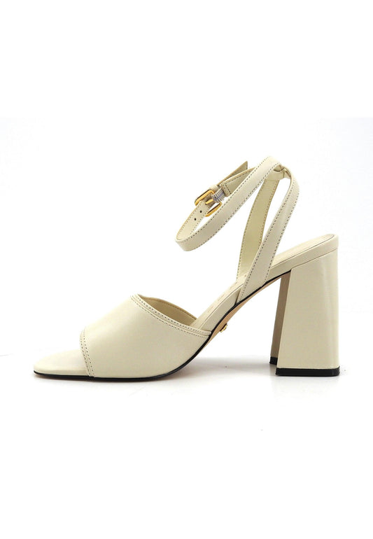 GUESS Sandalo Tacco Donna Cream FLJKRNLEA03 - Sandrini Calzature e Abbigliamento
