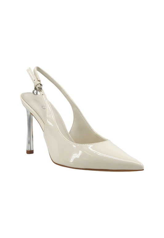 GUESS Sandalo Tacco Donna Ivory Bianco FLJSYDPAT05 - Sandrini Calzature e Abbigliamento