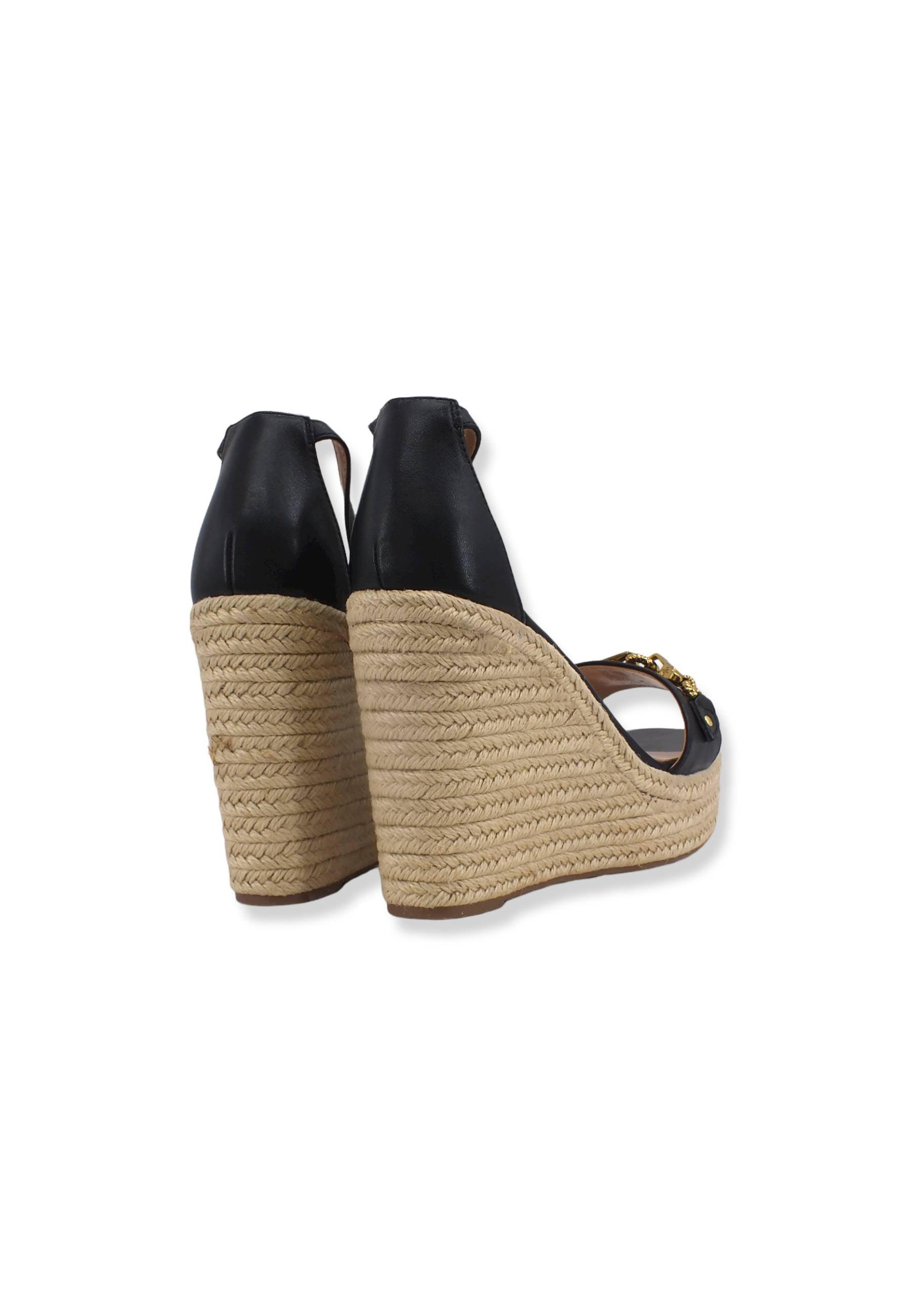 GUESS Sandalo Zeppa Corda Black FL6WENLEA03 - Sandrini Calzature e Abbigliamento
